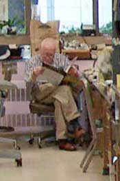 Don sitting in a chair